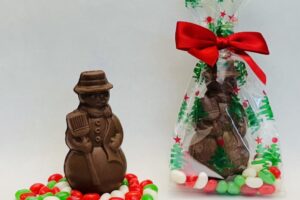Chocolate Snowman with Jelly Bellies